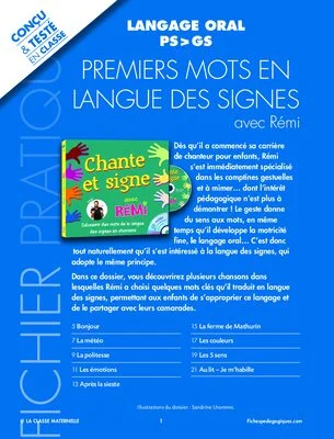 Premiers mots en langue des signes avec Rémi