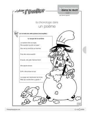 La chronologie dans un poème