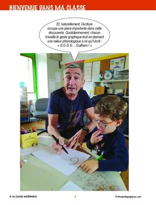 Bienvenue dans ma classe : l'apprentissage de l'écriture