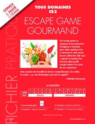 Escape game gourmand