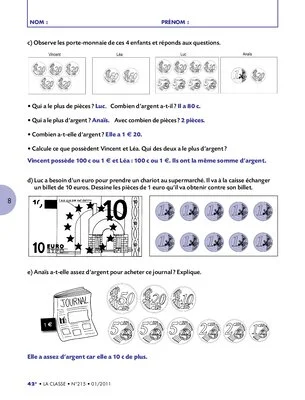 Comparer des mesures en CE1