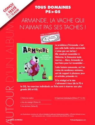 Armande, la vache qui n'aimait pas ses tâches