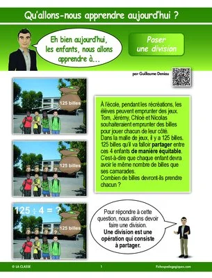 Apprendre à poser une division