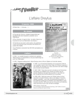 L'histoire du mois (7) / L'affaire Dreyfus
