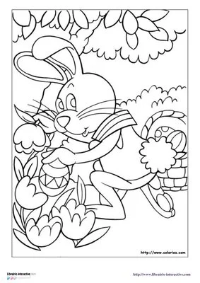 Images séquentielles du lapin de Pâques