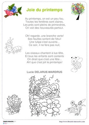 12 poésies pour le printemps