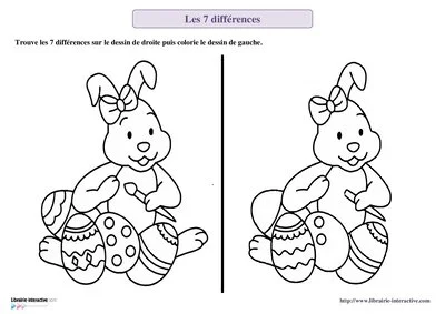 Les 7 différences de Pâques