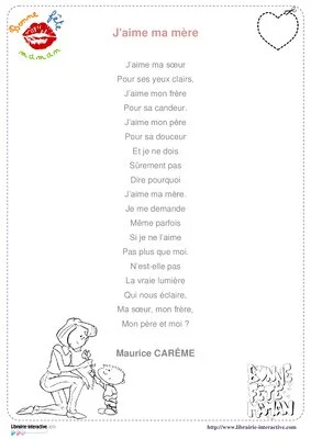 23 poésies pour la fête des mères