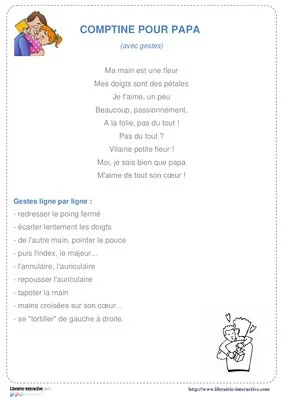 12 poésies pour la fête des pères
