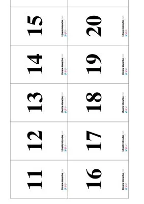 Loto tables d'addition 1 à 10