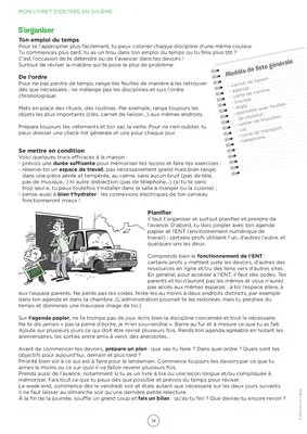 Mon livret d'entrée en 6ème
