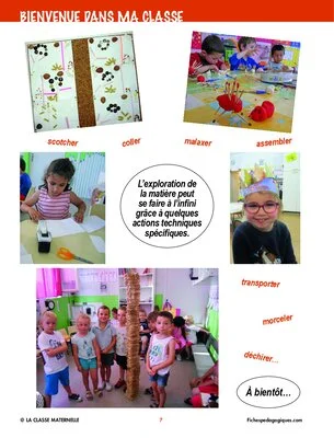 Bienvenue dans ma classe : l'exploration de la matière