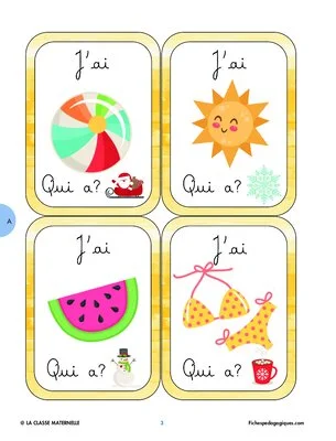 « J'ai ! Qui a ? » des saisons