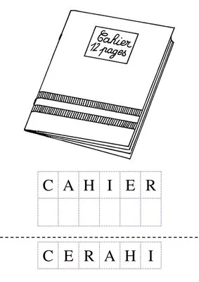 Vocabulaire de la rentrée : 12 fiches maternelle (PS, MS, GS)