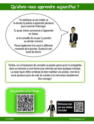 Apprendre une poésie