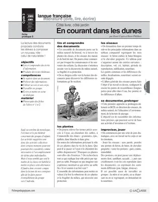 Côté livre, côté jardin (4) /En courant dans les dunes