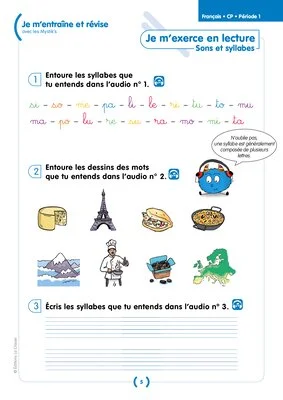 Je m'entraîne et révise avec les Mystik's - Français CP (Période 1)
