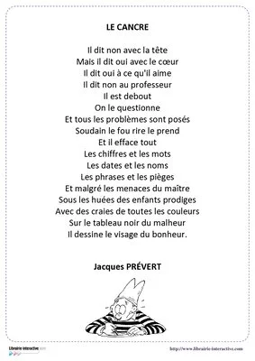 14 poésies sur le thème de l'école