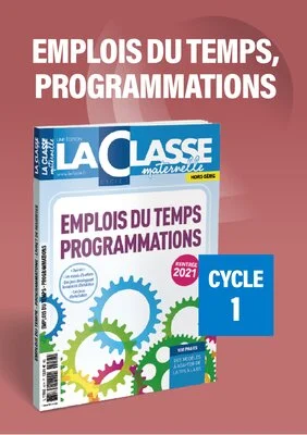 Emplois du temps, programmations et projets Cycle 1 2021
