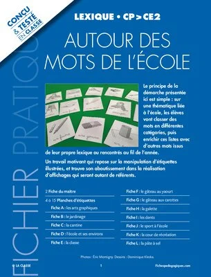 Autour des mots de l'école