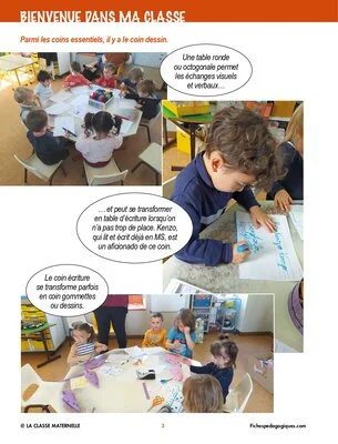 Bienvenue dans ma classe : l'aménagement de la classe