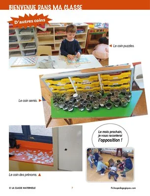 Bienvenue dans ma classe : l'aménagement de la classe