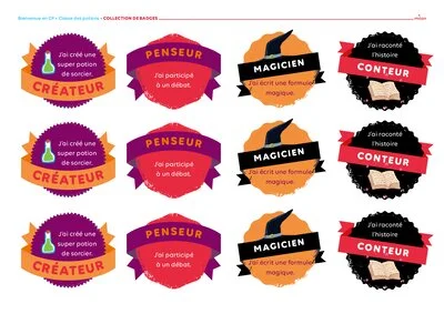 « Classe des potions » - Boîte à outils pour les enseignants de CP