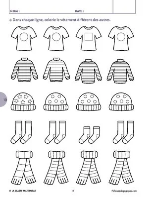 Jeux et activités autour des vêtements
