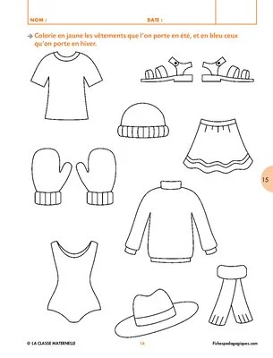 Jeux et activités autour des vêtements