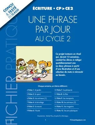 Une phrase par jour au Cycle 2