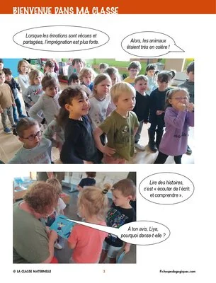 Bienvenue dans ma classe : la lecture d'histoires