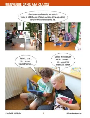 Bienvenue dans ma classe : la lecture d'histoires