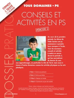 Conseils et activités en PS - Période 2