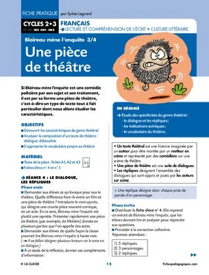 Blaireau mène l'enquête