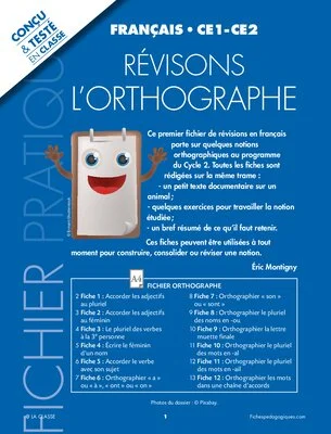 Révisons l'orthographe et le vocabulaire