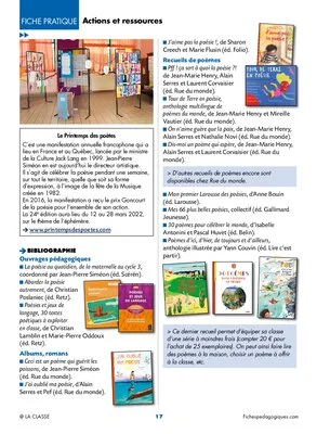 Parcours poétique au Cycle 3