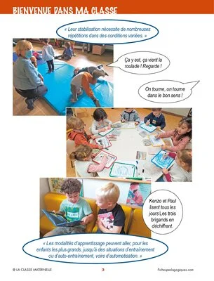Bienvenue dans ma classe : apprendre en s'exerçant