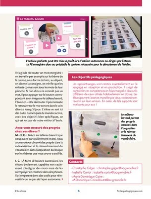 « Nous expérimentons l’apprentissage de l’oral à travers des outils numériques »
