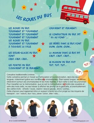 Comptines en anglais à mimer