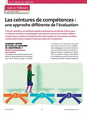 Les ceintures de compétences : une approche différente de l'évaluation