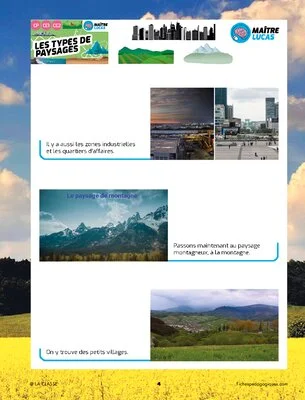 Les types de paysages