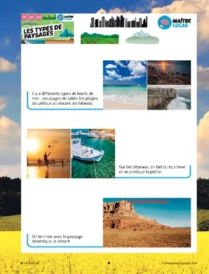 Les types de paysages
