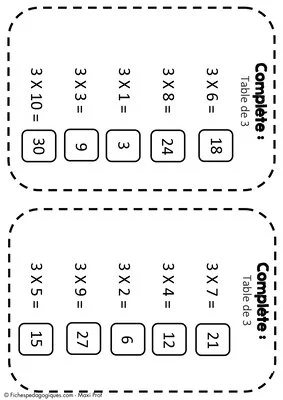 Les fiches à trous (CM1/CM2/SEGPA)