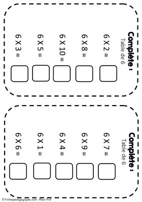 Les fiches à trous (CM1/CM2/SEGPA)