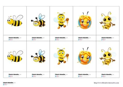 Memory du Printemps (chenille-abeille-papillon)