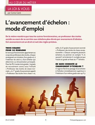 L'avancement d’échelon : mode d'emploi