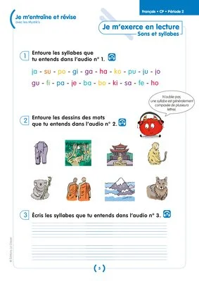 Je m'entraîne et révise avec les Mystik's - Français CP (Période 2)