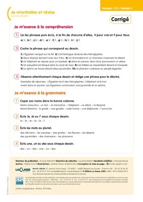 Je m'entraîne et révise avec les Mystik's - Français CP (Période 3)