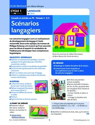 Conseils et activités en PS - Période 5