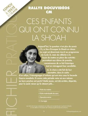 Rallye docuvidéos CM Ces enfants qui ont connu la Shoah